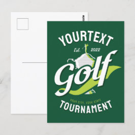 Pro Golfer NAMN Golf Trophy Tournament Golfing Vykort