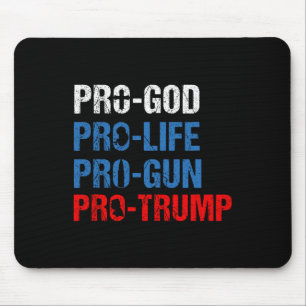 Pro Gud Pro Liv Pro Pistol Pro Trump Tröja Patriot Musmatta