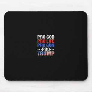 Pro Gud Pro Liv Pro Vapen Pro Trump - Patriotisk S Musmatta