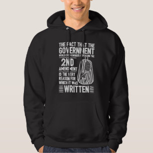 Pro Gun Patriotic Gun Control 2:a ändring Hoodie