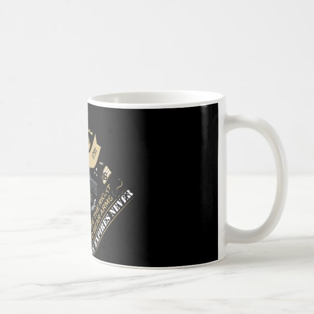 Pro Gun Second Amendment är mitt vapenlicens USA A Kaffemugg (Höger)
