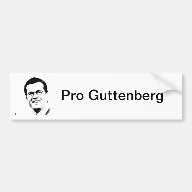 Pro Guttenberg Autoaufkleber Bildekal (Framsidan)