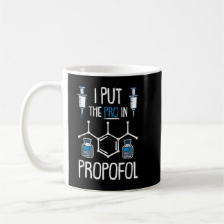 Pro in Propofol Nurse Doktor Anesthesia Gift Kaffemugg