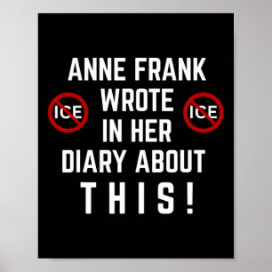 Pro invandrare Anti Ice Anti Diskriminering Anti T Poster