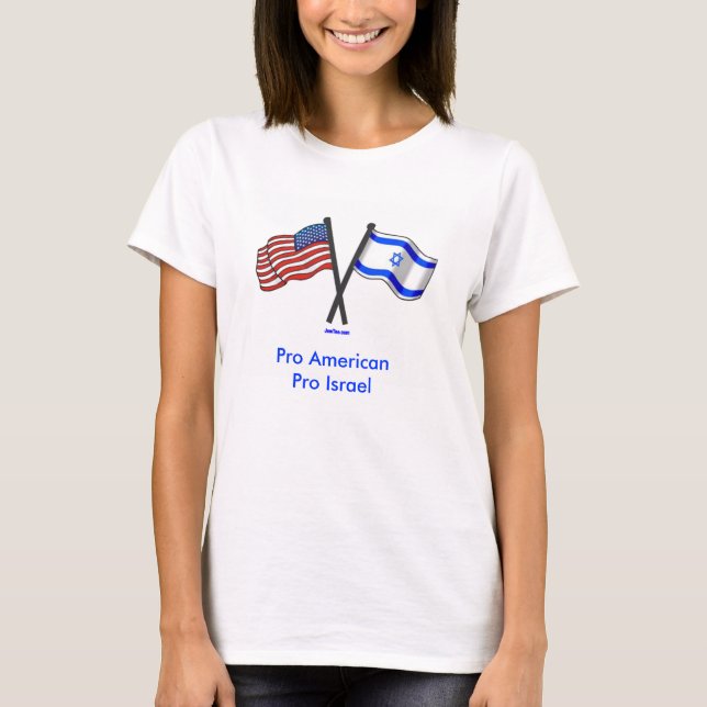 Pro Israel för Pro amerikan skjorta Tröja (Framsida)