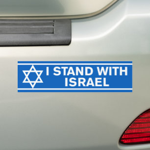 Pro-Israel - jag står i Israel Bildekal