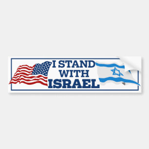 Pro-Israel - jag står i Israel Bildekal