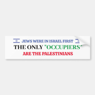 Pro-Israel - jag står med Israels Bumper Sticker Bildekal