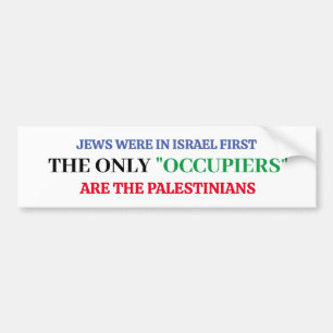 Pro-Israel - jag står med Israels Bumper Sticker Bildekal