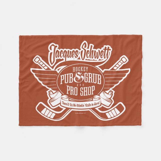 Pro Jacques Schwett hockey shoppar Fleecefilt (Framsidan (Horisontell))