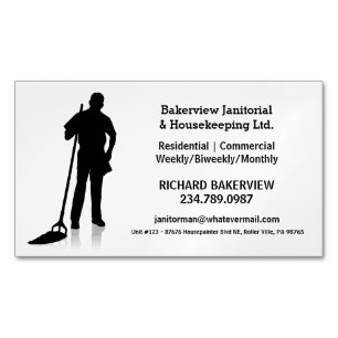 Pro Janitorial Housecleaning magnetannonsering Visitkortmagnet