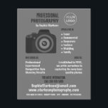 Pro-kameraikon, fotograf, fotouthyrning flygblad<br><div class="desc">Pro-kameraikon,  fotograf,  fotohyr annonseringsflygare i Affärskortet Store.</div>