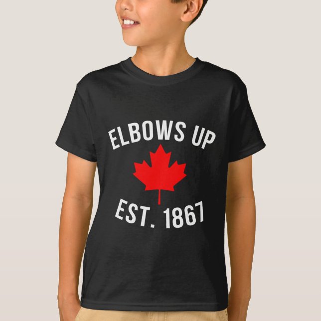 Pro Kanada Armbågar Upprepat 1867  T Shirt (Framsida)