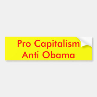 Pro kapitalism Anti Obama Bildekal
