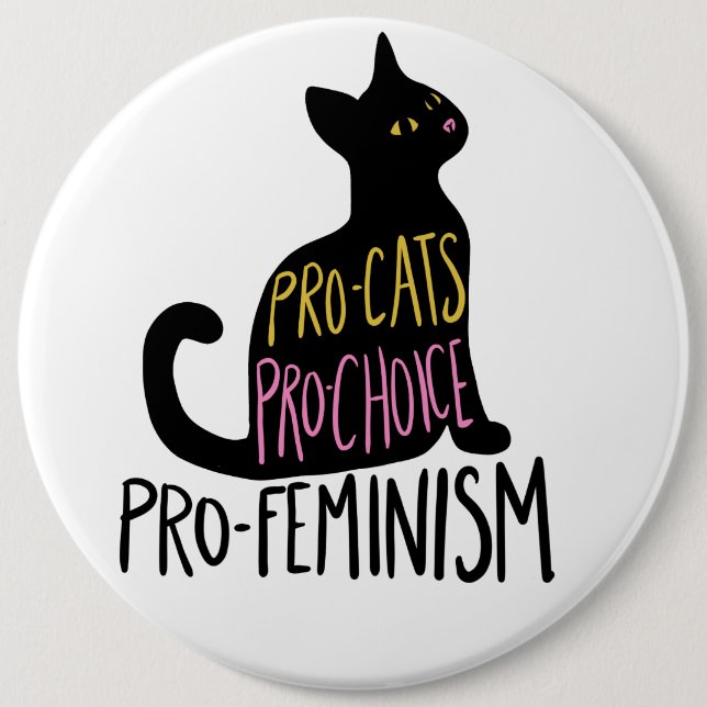 Pro-katter Pro-val pro-feminism Knapp (Framsida)