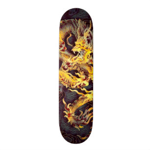 Pro kinesisk guld- anpassningsbar för skateboard bräda 21,5 cm