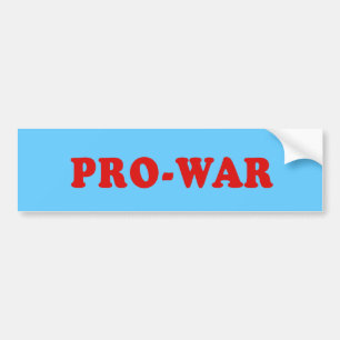Pro krig bildekal