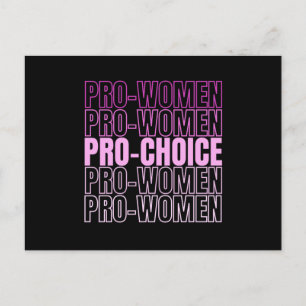 Pro Kvinnor Pro Val - Abortionsrättigheter Vykort