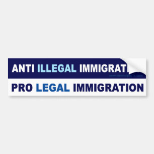 Pro legal invandring bildekal