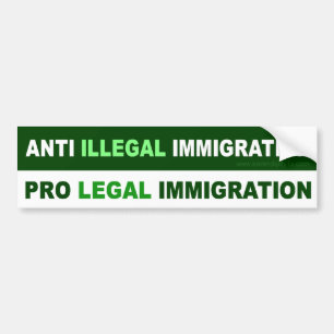 Pro legal invandring bildekal