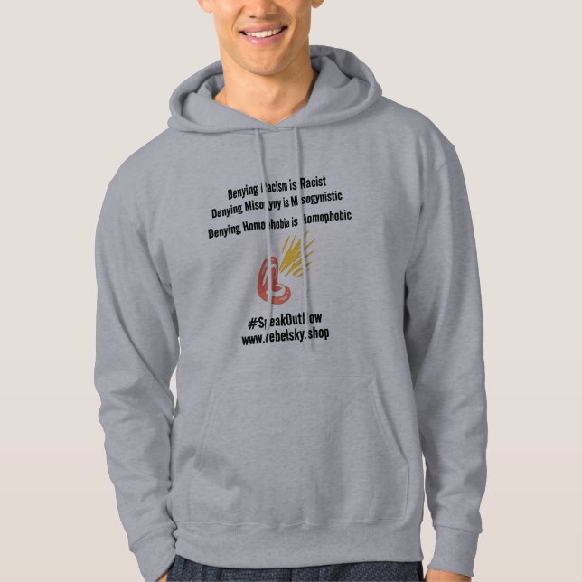 Pro LGBTQ BLM och Womens Högers Hoody Hoodie (Framsida)