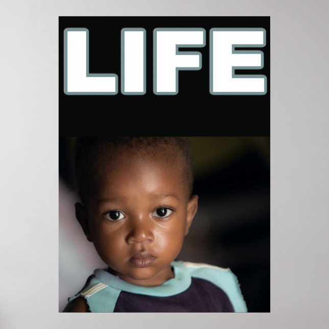 PRO-LIFE AFRICAN AMERICAN BLACK CHILD POSTER (Framsidan)