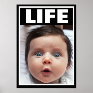PRO LIFE BABY MÖRK HAIR INFANT LIFE POSTER