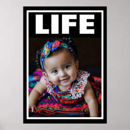 Pro-Life Bebis Vacker Spansk Babyflicka Poster