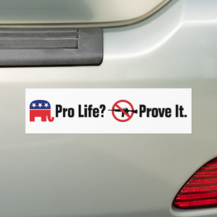 Pro Life? Bevisa det - Förbjud angreppsvapen Bildekal