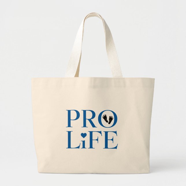 Pro Life Blue Jumbo Tygkasse (Framsidan)