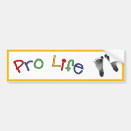 Pro Life Bumper Sticker Bildekal