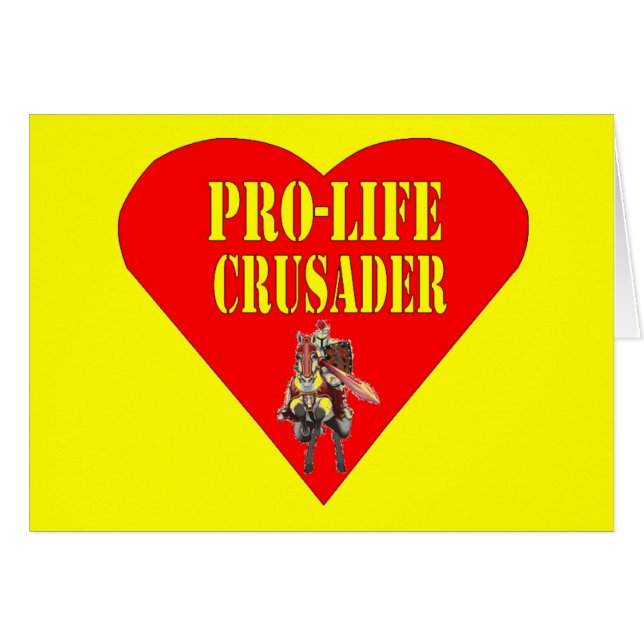 PRO LIFE CRUSADER HÄLSNINGSKORT (Framsidan Horizontal)