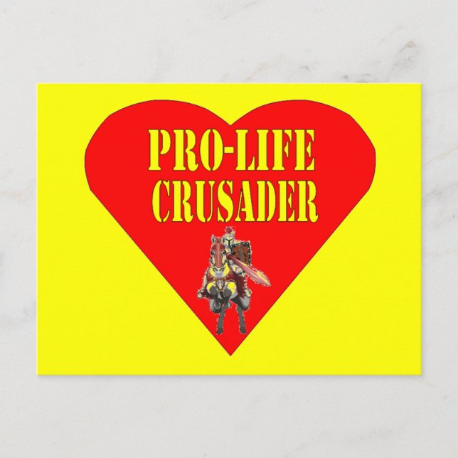 PRO LIFE CRUSADER VYKORT (Framsida)