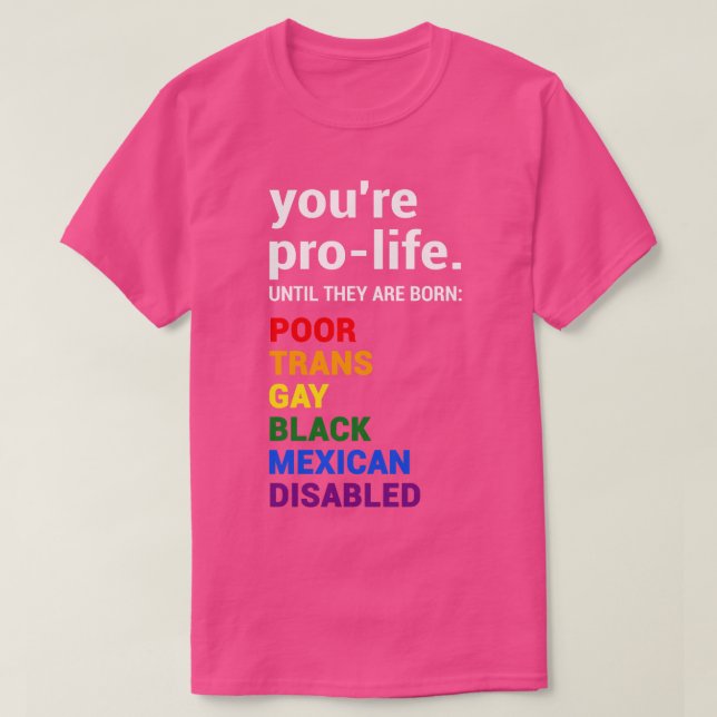 Pro Life-definition T Shirt (Design framsida)