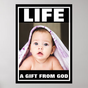 PRO-LIFE FLICKA MED BLANKET POSTER