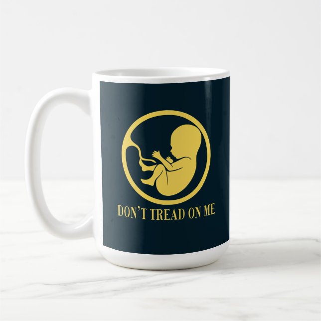 Pro Life Katolsk Don't Tread on Me Mugg (Vänster)