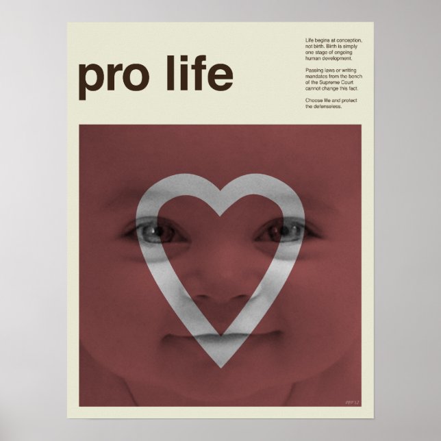 Pro Life Poster (Framsidan)