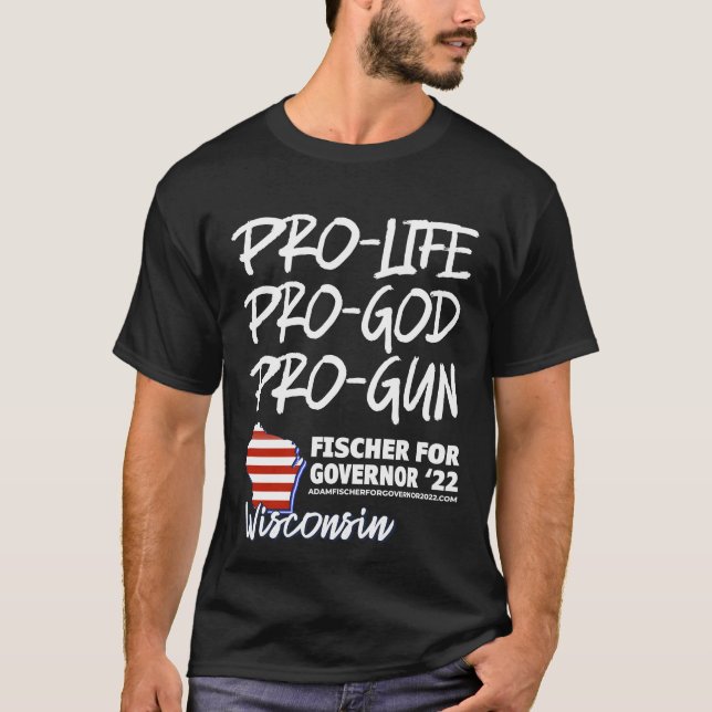 PRO LIFE, PRO GOD, PRO FAMILY T SHIRT (Framsida)