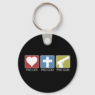 Pro Life, Pro God, Pro Gun Nyckelring