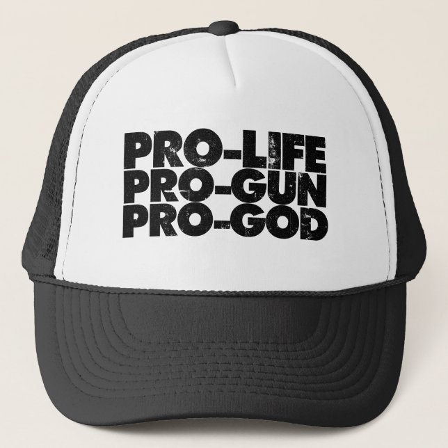 Pro-life Pro-gun Pro-gud Keps (Framsida)