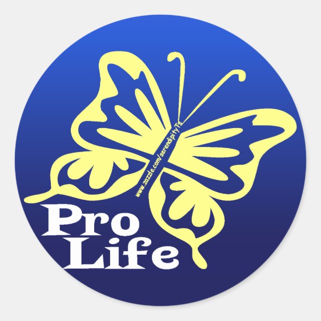 Pro Life Runt Klistermärke (Framsida)