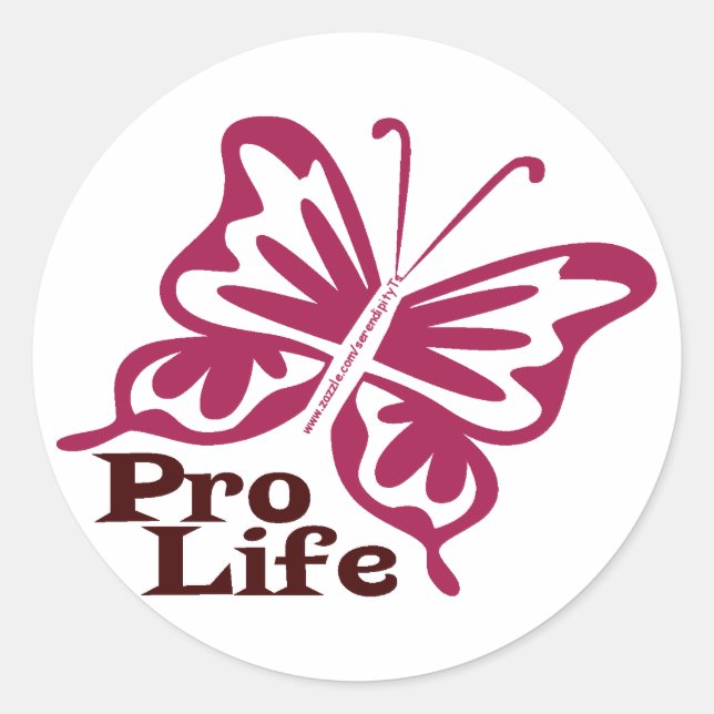 Pro Life Runt Klistermärke (Framsida)