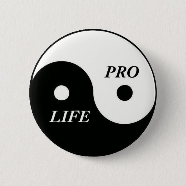 pro life Yin Yang Knapp (Framsida)