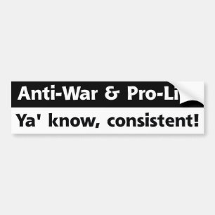 Pro-Liv & Anti-Krig Bildekal
