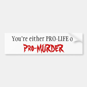 PRO-liv eller Pro-MORD Bildekal
