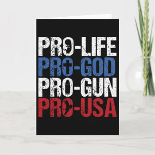 Pro Liv Gud Gun Usa Konservativ Republikan Pro A Kort