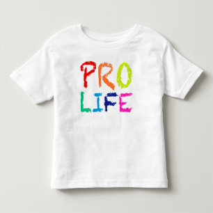 "PRO LIV" (I REGNBÅGEKRITOR) T-SHIRT