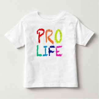 "PRO LIV" (I REGNBÅGEKRITOR) T-SHIRT