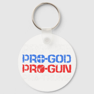 Pro-liv Pro-gud Pro-gevär Pro-trump Nyckelring