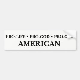 Pro-Liv Pro-Gud, Pro-Vapen amerikan Bildekal